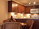 Comfortable dining area and full kitchen